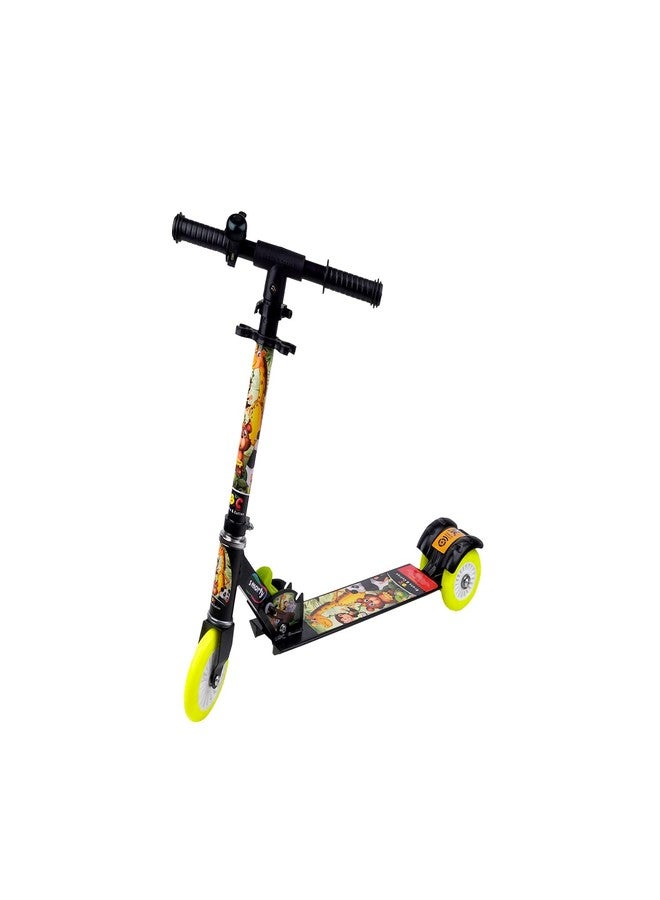 SPEEDFOX Street Rider Kick Scooter for Kids of Ages 6-13 Years | 2 Wheel Scooter, Foldable Design | 3 Adjustable Height Option with Rear Braking | Max User Weight 50kg (Smarty) (Black) - Image 2